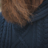 Collar of "Oinbones" Fisherman Sweater Savage Gentleman 